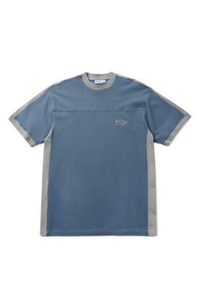 Butter Goods Scribble Graphic Football T-Shirt in Steel Blue /Grey at Nordstrom Rack, Size X-Large
