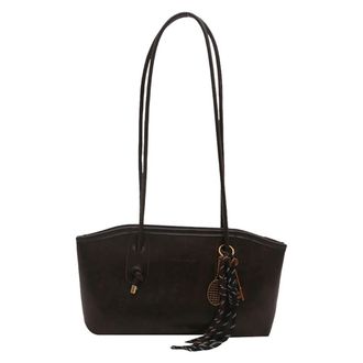 Generic PU Leather Shoulder Bag Retro Lady Handbag Large Purse for Women Travel (Coffee) (Coffee)