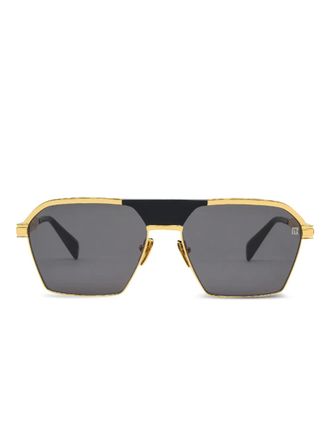 Balmain square-frame sunglasses - Gold
