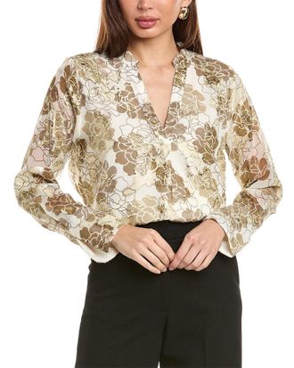 Vince Camuto Fil Coupe Blouse