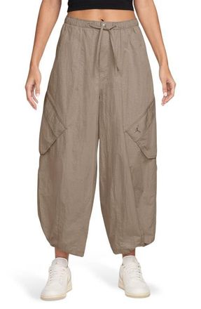 Nike Jordan Flight Crop Parachute Pants in 247 Khaki/khaki at Nordstrom, Size X-Small