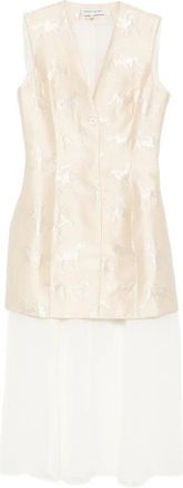 Stine Goya Animal-print Sleeveless Midi Dress