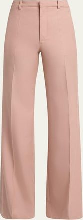 Chlo&eacute; Wool Gabardine Wide-Leg Trousers
