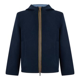 K-Way Claudel Jacket - Heren - Vesten met rits - Blauw - XL - Wol - Hoodies & sweatvesten