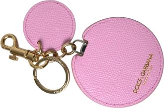 Dolce & Gabbana Kalfsleren Sleutelhanger - Dames - Sleutelhangers & Tashangers - Roze - ONE Size - Leer - Accessoires