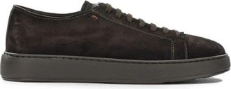 Santoni Damps Lage Sneakers - Heren - Sneakers - Bruin - 43 EU - Leer - Schoenen