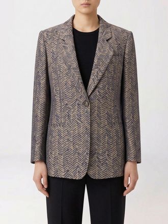 Giorgio Armani Blazer a monopetto in viscosa a zig zag Giorgio Armani
