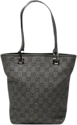 Gucci Pre-owned Tote Bags, female, Gray, Size: ONE SIZE Pre-owned Shoulder Bag