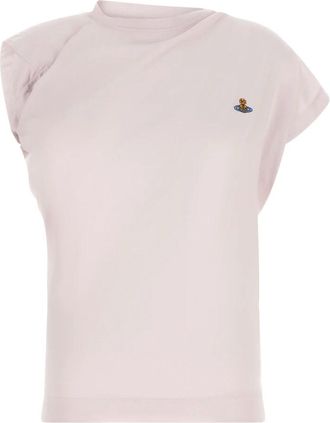 Vivienne Westwood Tops, Dames, Roze, S, Katoen, Hebo Top