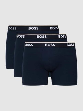 HUGO BOSS Trunks mit Logo-Bund im 3er-Pack Modell Power in Dunkelblau, Größe XXL