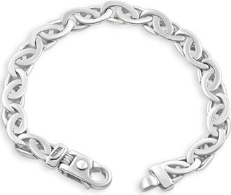 Pompeii3 Mens 14k Gold (47gram) or Platinum (73gram) 9mm Link Bracelet 8.5