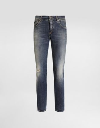 Dolce & Gabbana Denim Trousers - Man Denim Multi-colored 48