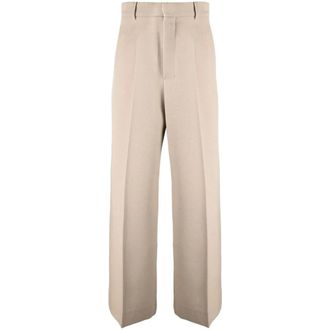 Ami Wide Trousers, female, Beige, Size: XS Wide Trousers