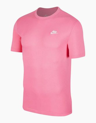 Nike Mens Nike Club Mens T-Shirt Oyster Pink - Size: 40
