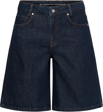 MY ESSENTIAL WARDROBE MWZita 139 High X-Wide Shorts - Dames - Denim shorts - Blauw - W27 - Katoen - Korte Broeken