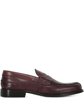 Bruno Magli stitch-detailing penny loafers - men - Calf Leather/Calf Leather/Calf Leather - 40 - Red