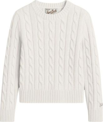 MC2 Saint Barth Jersey de punto trenzado - Knitwear - Mujer - Blanco - S