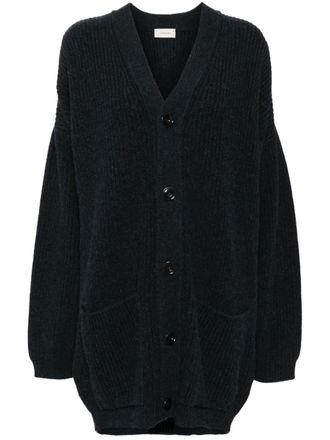Christophe Lemaire Cardigan lungo - Blu