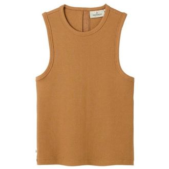 Passenger Atmos Ribbed Tank Vest Top f&uuml;r Damen | orange/braun