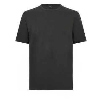 James Perse T-Shirts, male, Black, Size: S Luxe Lotus Jersey Tee