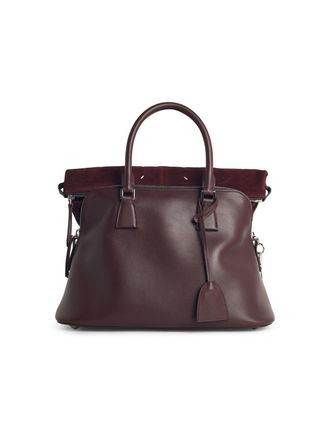 Maison Margiela Medium 5ac Soft Burgundy Leather Bag