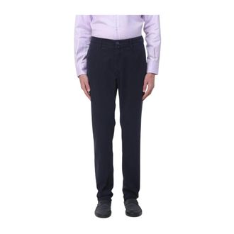 Jacob Cohen Pantalon - Heren - Broeken - Blauw - Maat: W34 Leer