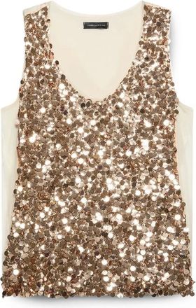 Fiorella Rubino Dames, Tops, Geel, Maat: M Zijde