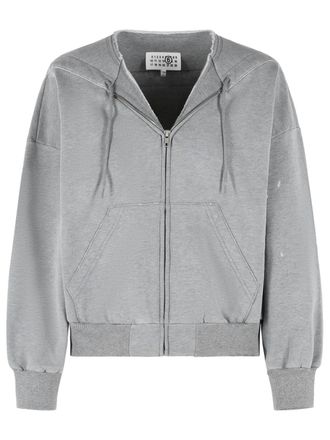 Maison Margiela Felpa Mm6 Maison Margiela in cotone Grigio