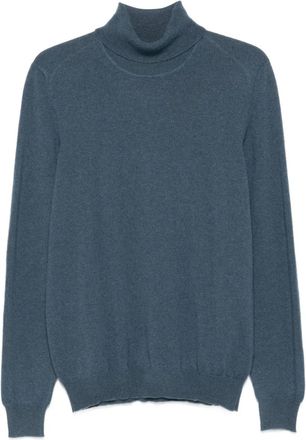 Fedeli Maglione a collo alto in cashmere - Blu