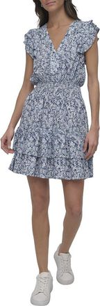 DKNY Dkny Deep V-Neck Dress