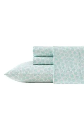 Laura Ashley Margate 4-Piece Cotton Sheet Set in Bright Blue at Nordstrom Rack, Size Queen