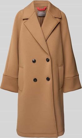 Christian Berg Mantel mit Reverskragen und Eingrifftaschen in Camel, Gr&ouml;&szlig;e 42