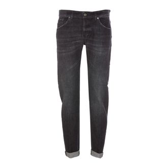 Dondup Jeans, Heren, Zwart, W33, Denim, Zwarte Denim Jeans