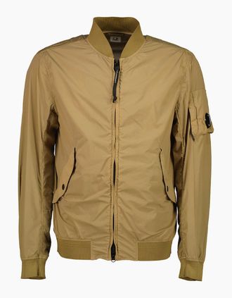 C.P. Company Mens Nycra-R Lens Bomber Jacket - Tan - Size: 44/Regular