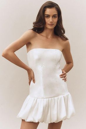 Retrof&ecirc;te Anika Sequin Bubble-Hem Mini Dress