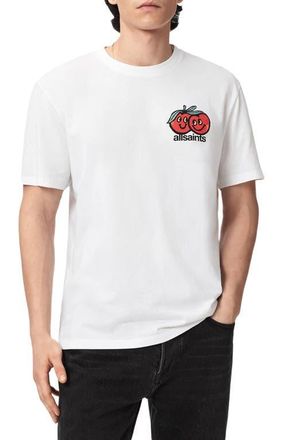 AllSaints Mutual Graphic T-Shirt in Ashen White at Nordstrom, Size Xx-Large