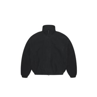 Rains Fleece Zip Jacket - Heren - Fleece jassen - Zwart - L - Polyester - Fitness