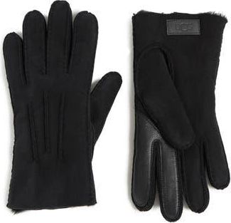 UGG UGG Genuine Shearling Gloves in Black at Nordstrom Rack, Size X-Large
