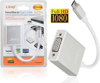 Trade Shop Trade Shop - Adattatore Convertitore Da Type-c A Vga Per Pc Smartphone Full Hd 1080 Tpc-vga266