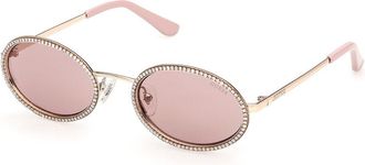 Guess GU00295 32S Womens Sunglasses Gold Size 52