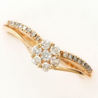 C&A Pink Gold Pink Gold (10K) Band Ring (Pre-Owned)