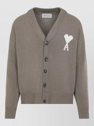 Ami ribbed v-neck cardigan