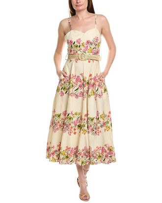 Taylor Sleeveless Linen-Blend Maxi Dress