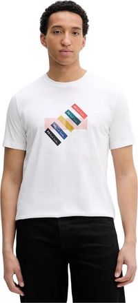Paul Smith T-shirt met ronde hals - Heren - T-shirts - Wit - 2XL - Katoen - Tops