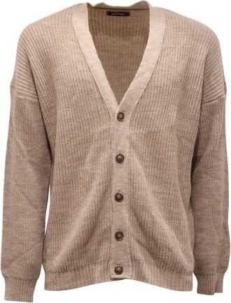 Imperial Beige Cardigan Jumper Made in Italy