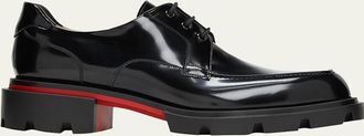 Christian Louboutin Mens Our Georges L Leather Derby Shoes