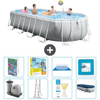 Intex Piscina Prism Frame Oval - 610x305x122 Cm - 9-piezas S566