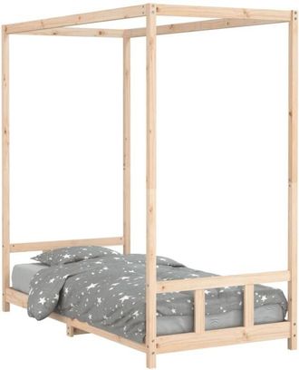 vidaXL Estructura De Cama Infantil Madera Maciza De Pino 90x190 Cm Vidaxl