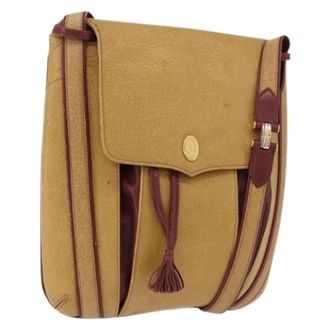 Cartier Pre-owned Vintage Schoudertas - Dames - Vintage Schoudertas - Beige - ONE Size - Leer - Vintage