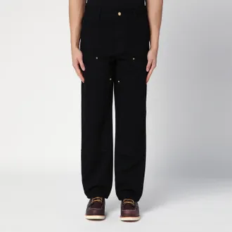 Carhartt Work in Progress Pantalone Double Knee Pant Black Rinsed